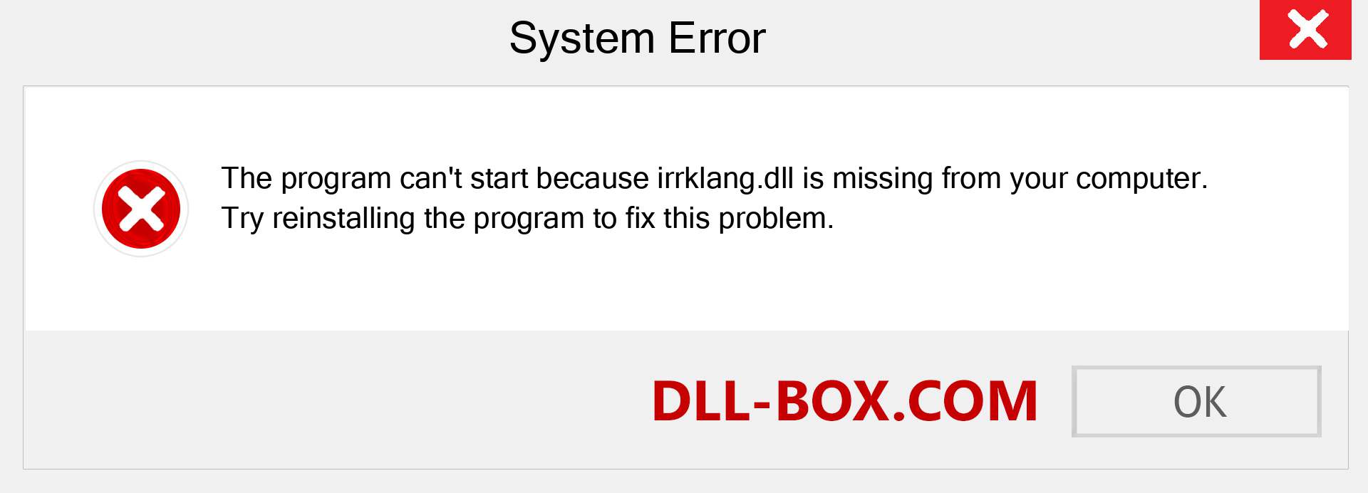  irrklang.dll file is missing?. Download for Windows 7, 8, 10 - Fix  irrklang dll Missing Error on Windows, photos, images